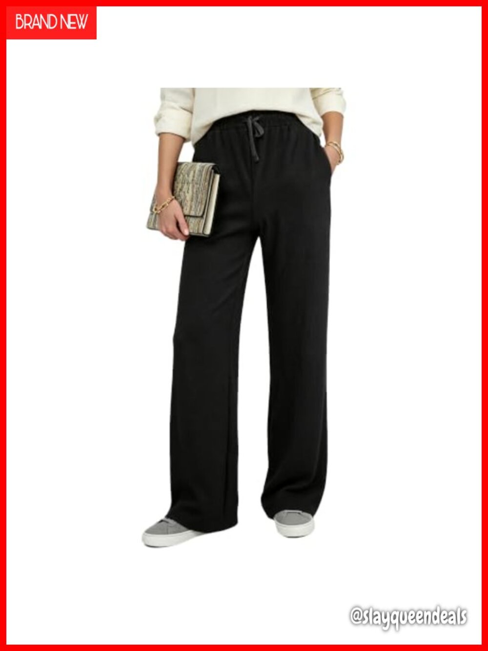Women's High Waist French Terry Sweatpants Straight Leg Lounge Athletic Pants